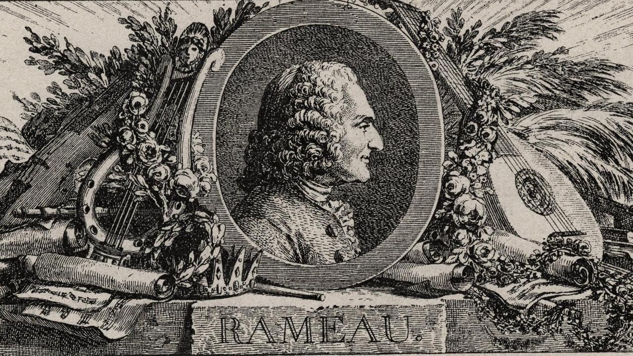 Porträt von Jean Philippe Rameau erstellt von Louis Joseph. Porträt von Jean Philippe Rameau erstellt von Louis Joseph.