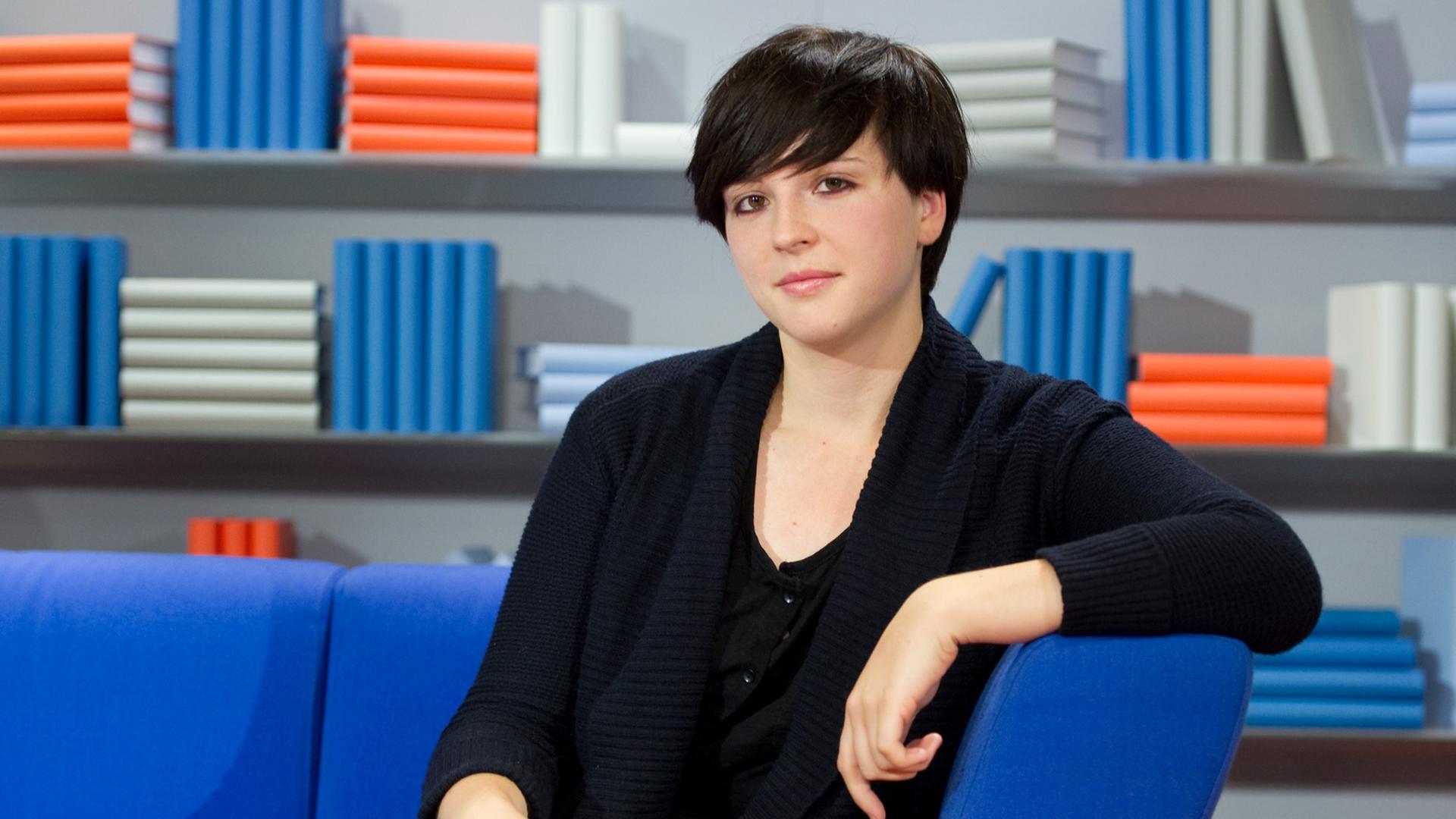 Dorothee Elmiger , aufgenommen am 10.10.2010 auf der 62. Frankfurter Buchmesse in Frankfurt am Main. Dorothee Elmiger , aufgenommen am 10.10.2010 auf der 62. Frankfurter Buchmesse in Frankfurt am Main.