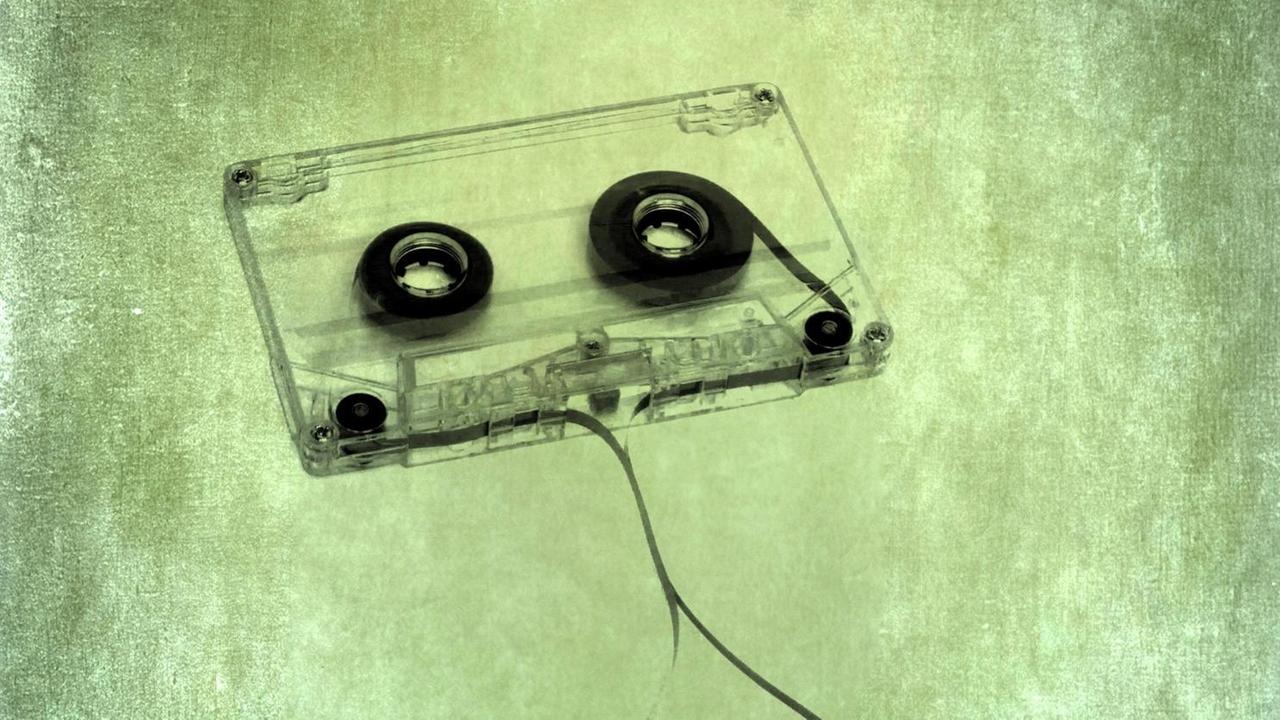 Transparente Audiokassette. Transparente Audiokassette.