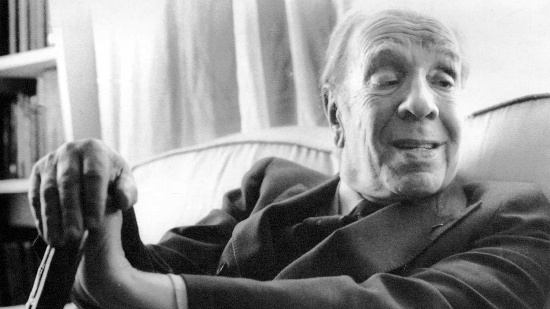 Der argentinische Schriftsteller Jorge Luis Borges Der argentinische Schriftsteller Jorge Luis Borges