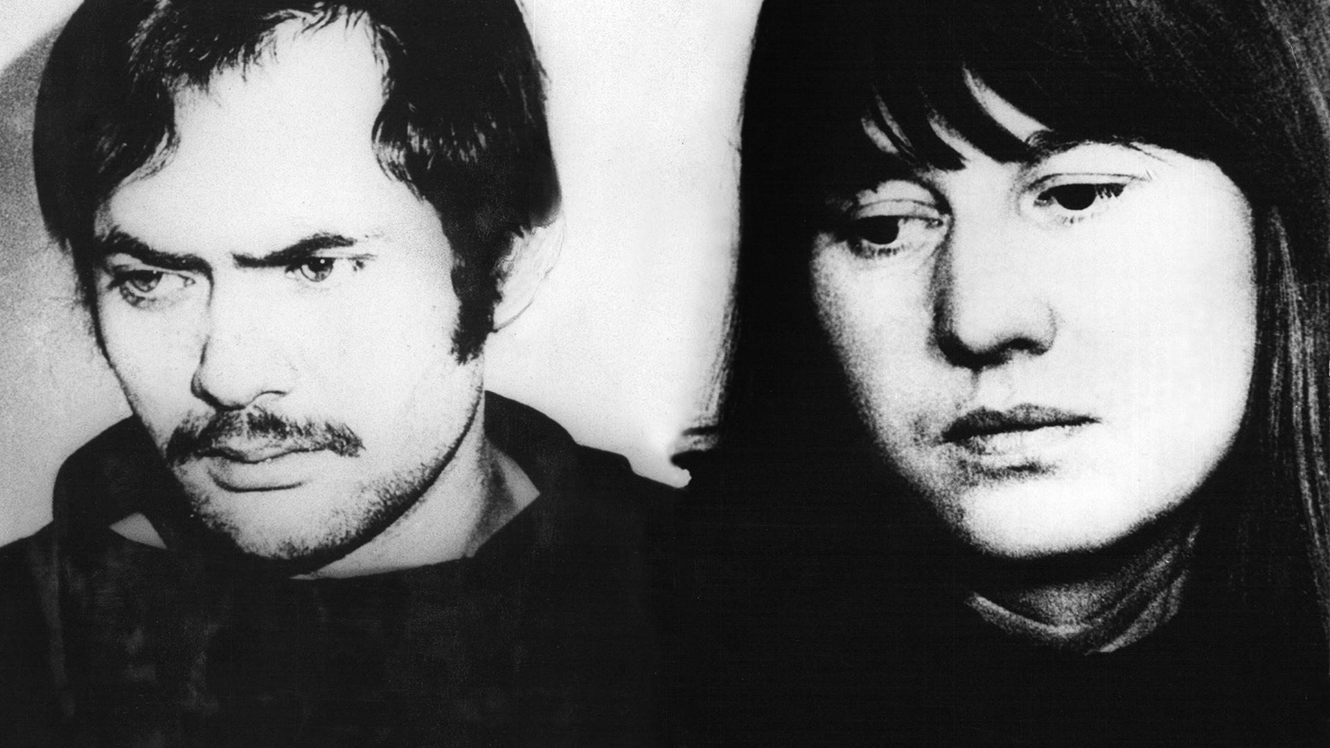 Porträts von Andreas Baader und Ulrike Meinhof Porträts von Andreas Baader und Ulrike Meinhof