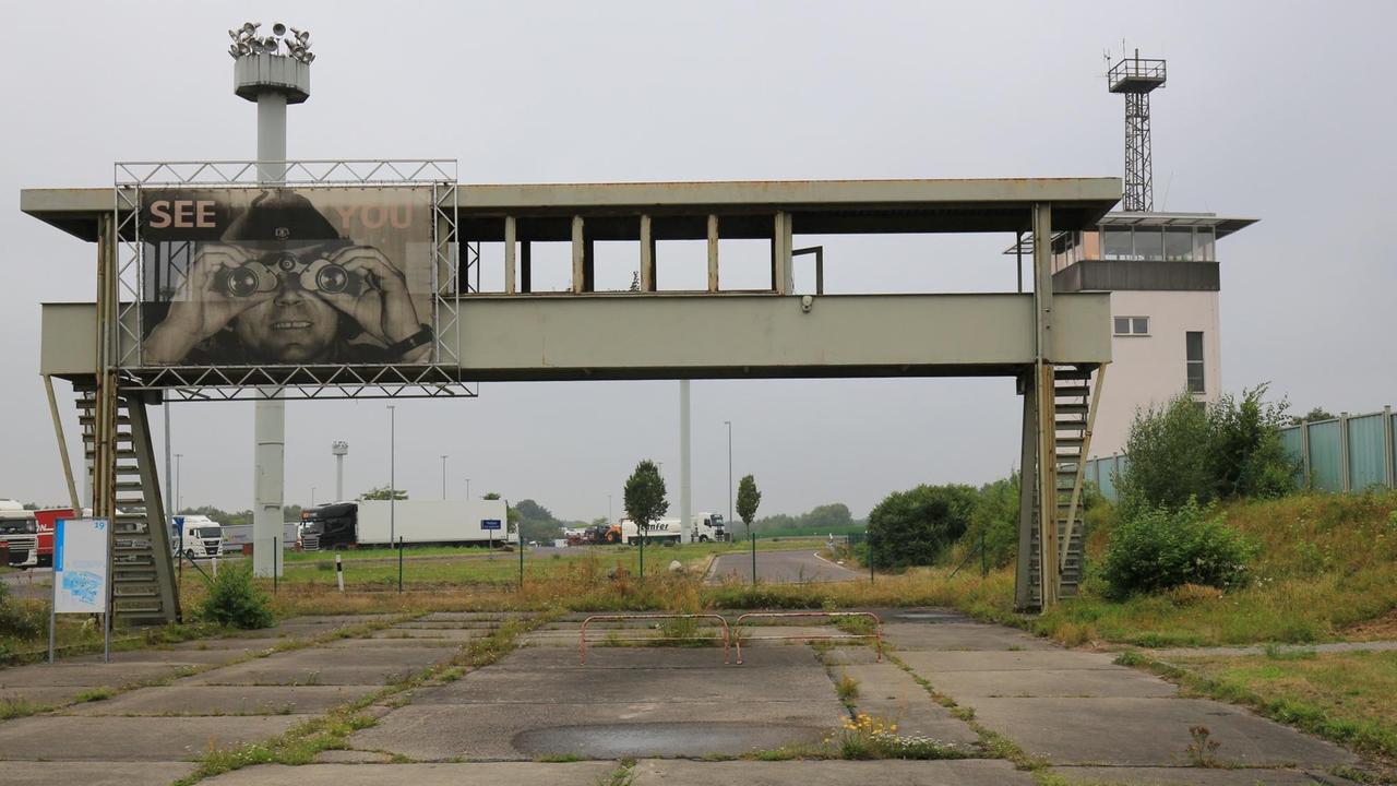 Der ehemalige Grenz-Kontrollposten Marienborn. Die Gedenkstätte Deutsche Teilung in Marienborn (Sachsen-Anhalt), aufgenommen am 12.08.2016. Der ehemalige Grenz-Kontrollposten Marienborn. Die Gedenkstätte Deutsche Teilung in Marienborn (Sachsen-Anhalt), aufgenommen am 12.08.2016.