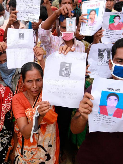 Demonstranten in Bangladesch