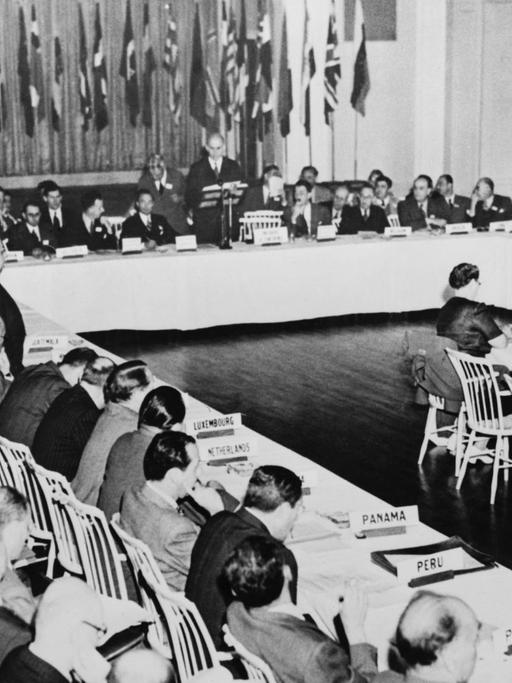 Die Breton Woods Conference im Mount Washington Hotel, Juli 1944