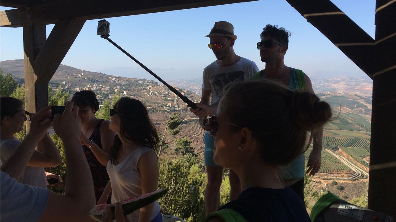 Selfies an der libanesischen Grenze