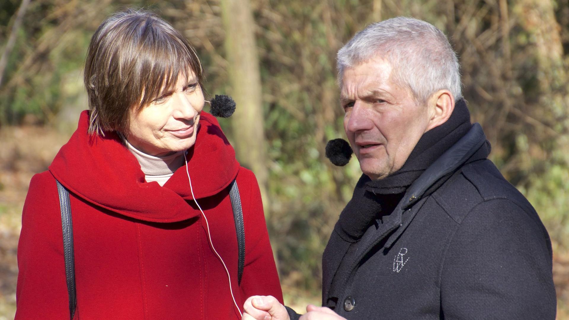 Roland Jahn und Renate Schönfelder in Jena. Roland Jahn und Renate Schönfelder in Jena.