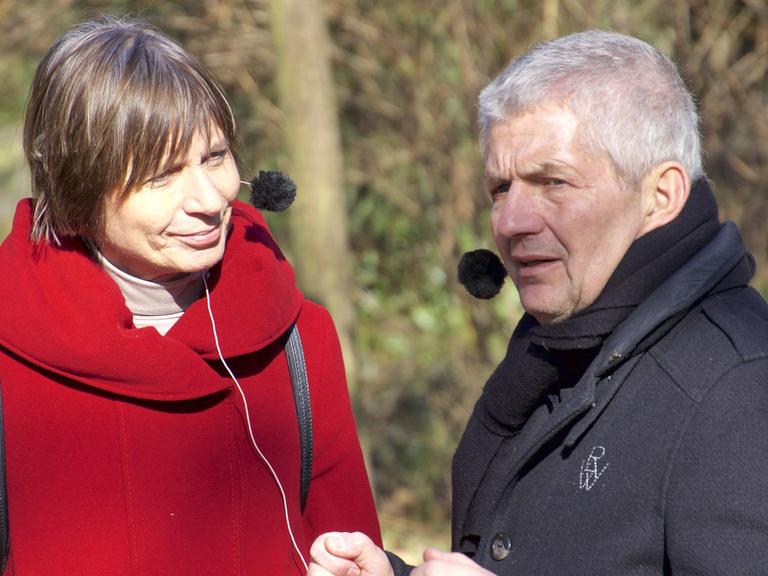 Roland Jahn und Renate Schönfelder in Jena.