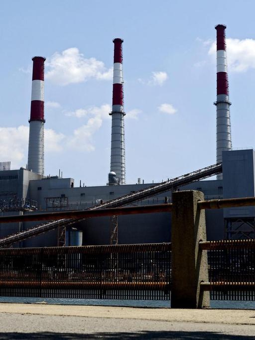 Das Kraftwerk Ravenswood in Long Island City, New York, wird mit Gas, Öl und Kerosin betrieben. US-Präsident Barack Obama will den Ausstoß von CO2 künftig stark reduzieren.