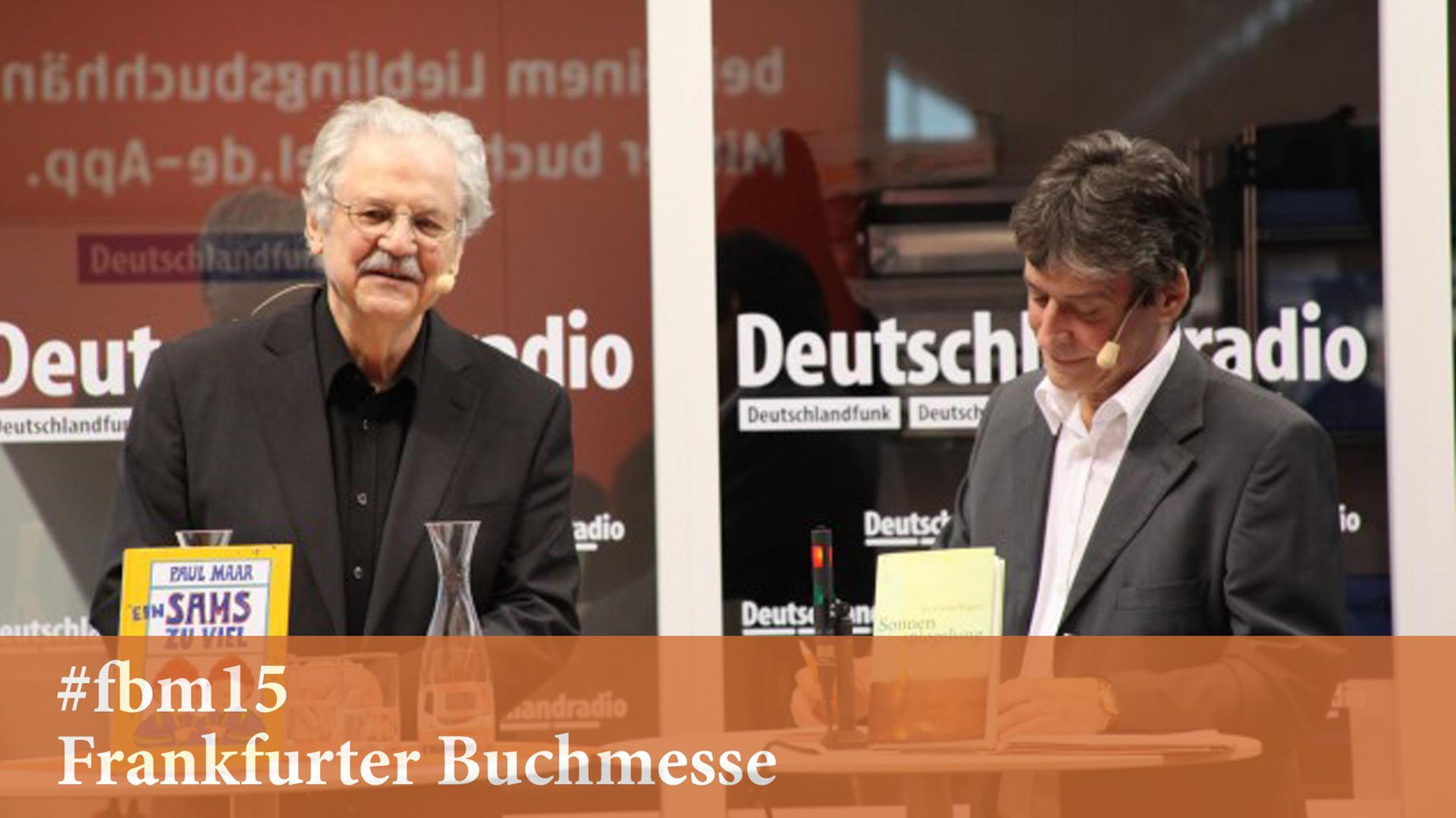 Paul Maar (links) und Moderator Joachim Scholl