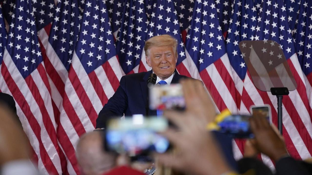 Donald Trump und seine Frau Melania bei einem öffentlichen Termin im Weißen Haus am 4. Januar