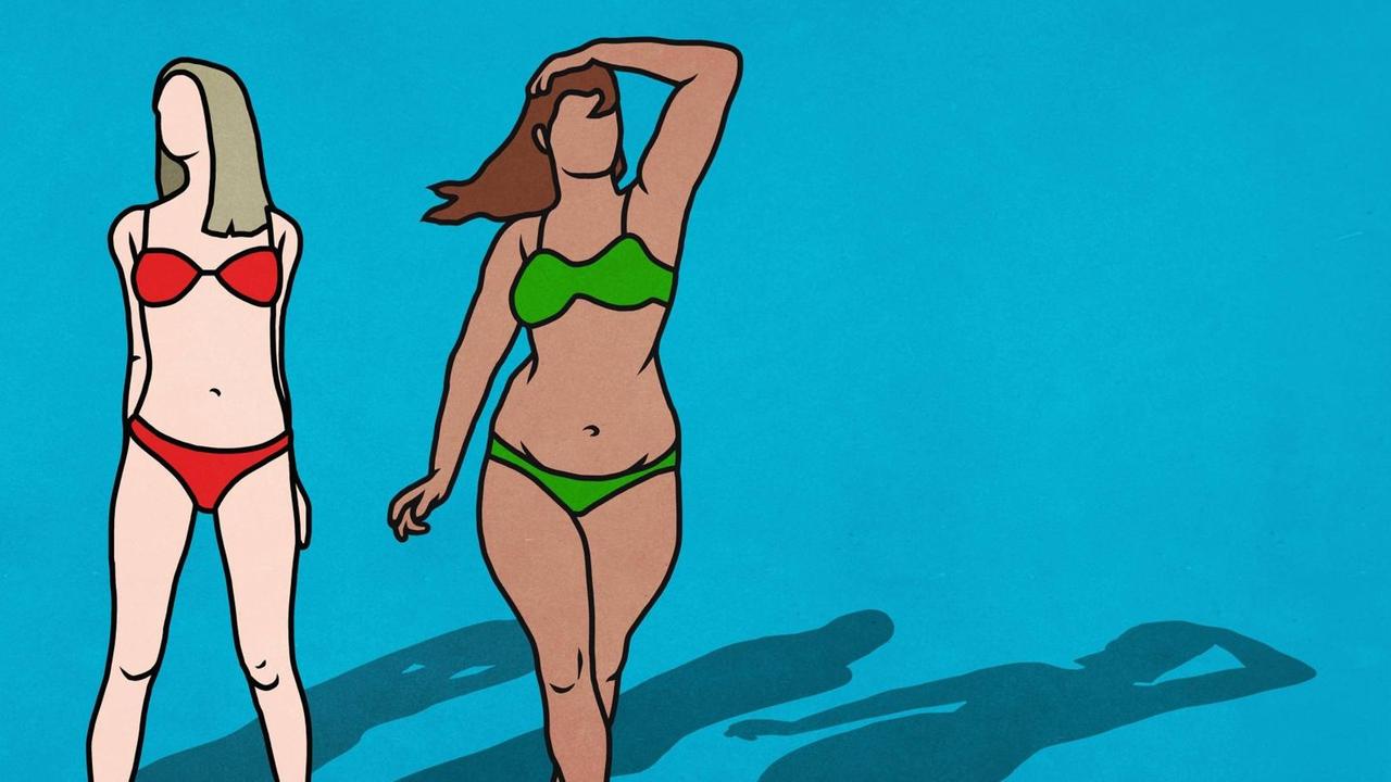 Bikini fette menschen im Fett im