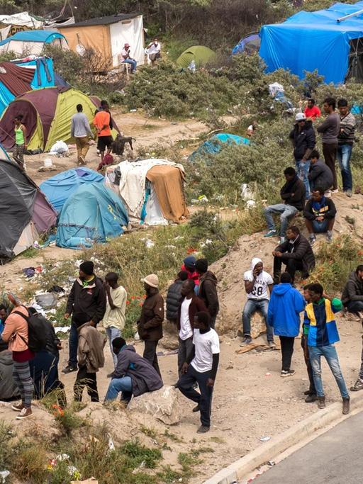 "New Jungle" - so wird das Zeltlager in Calais genannt.