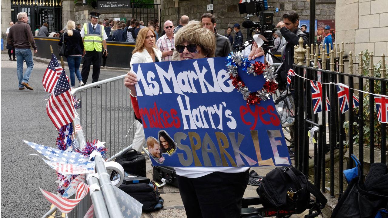 Vorbereitungen auf die royale Hochzeit in Windsor, wo Prinz Harry und Meghan Markle am 19. Mai heiraten werden. Vorbereitungen auf die royale Hochzeit in Windsor, wo Prinz Harry und Meghan Markle am 19. Mai heiraten werden.