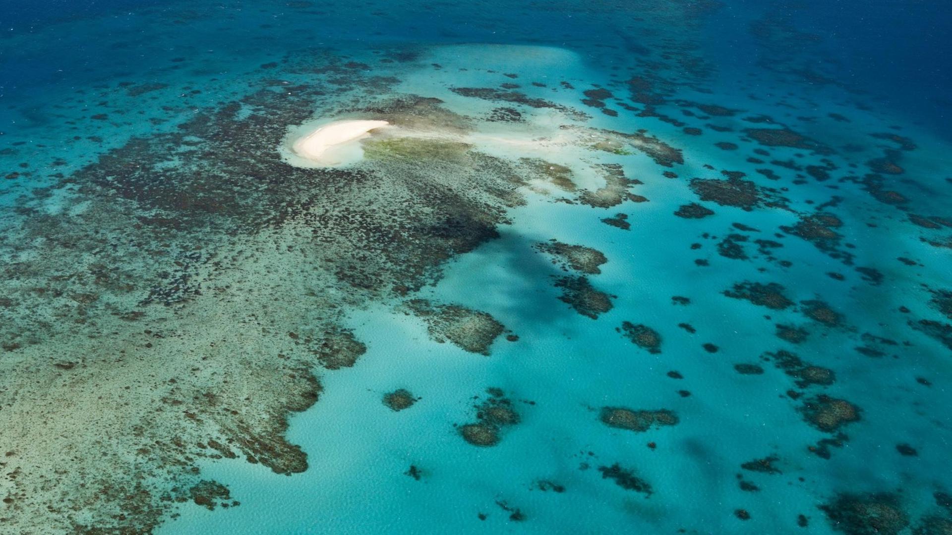 Luftaufnahme des Great Barrier Reef. Luftaufnahme des Great Barrier Reef.