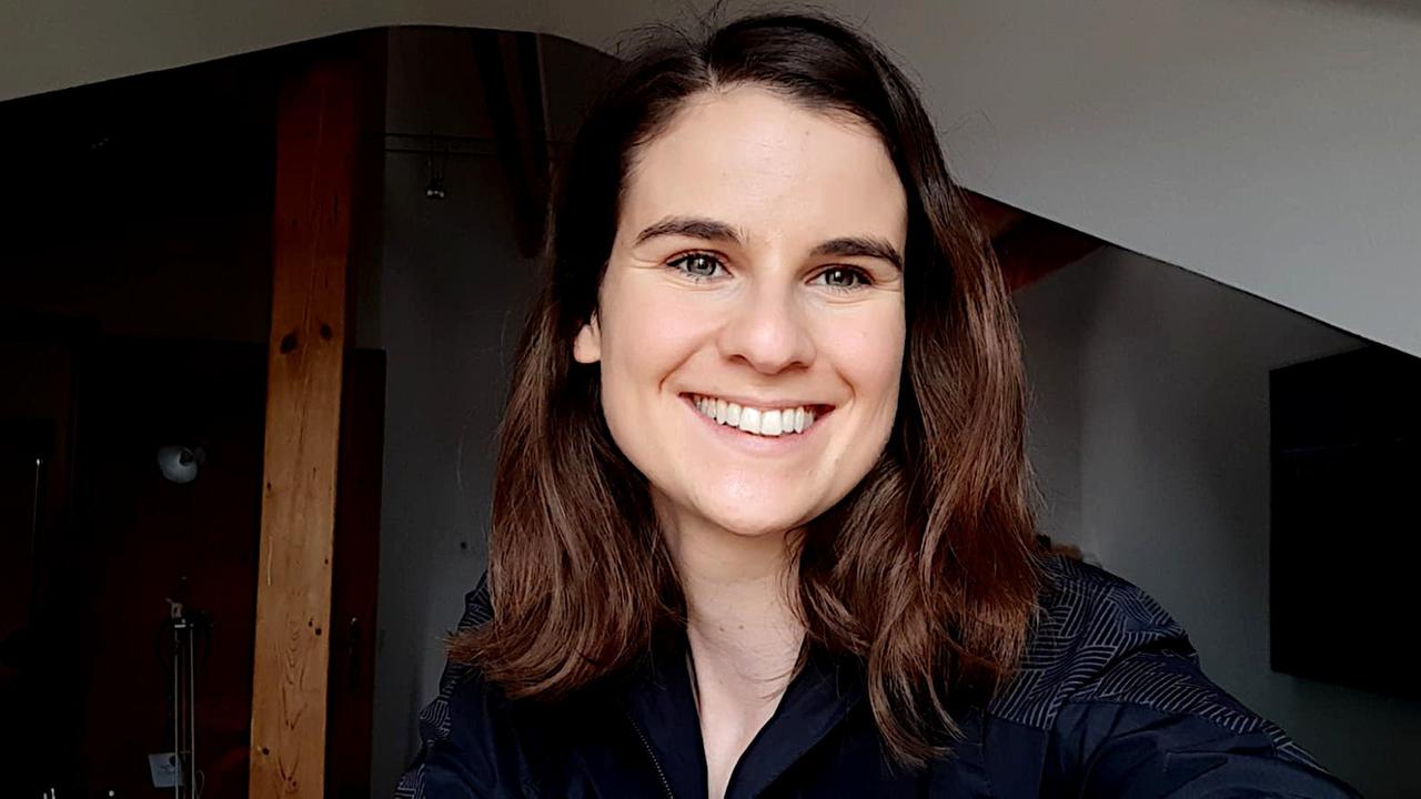 Selfie von Franziska in Quarantäne. Selfie von Franziska in Quarantäne.