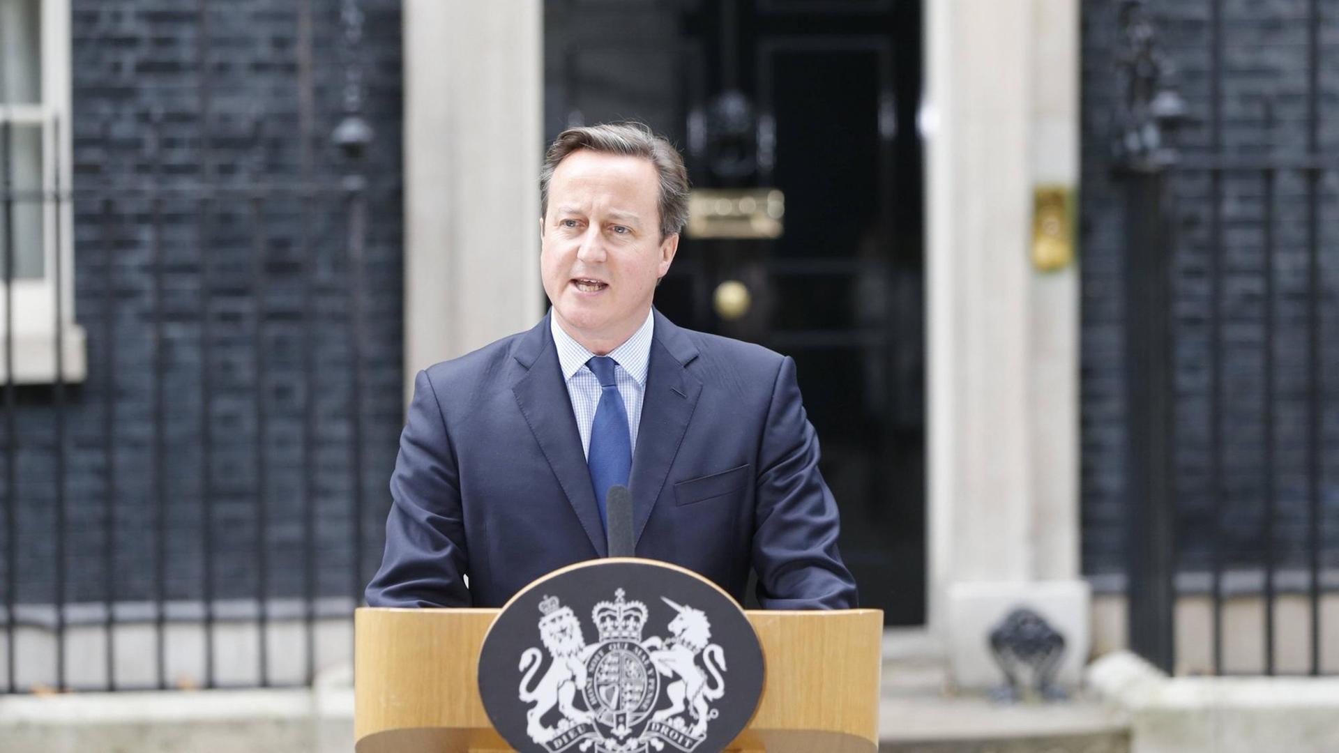Der britische Premierminister David Cameron verkündet den Tod des Islamisten Jihadi John. Der britische Premierminister David Cameron verkündet den Tod des Islamisten Jihadi John.