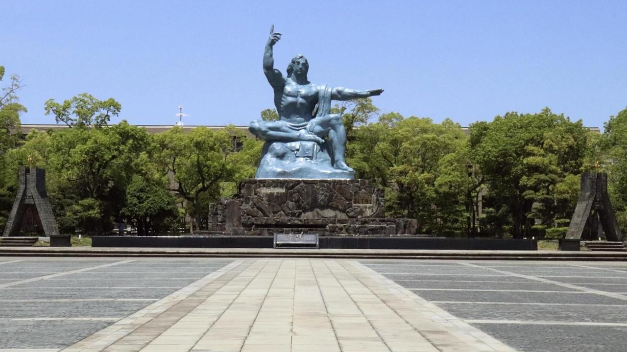 Der Friedenspark in Nagasaki im Mai 2020.