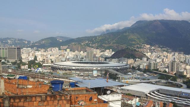 In Sichtweite der Favela Mangueira: Rios Maracana-Stadion