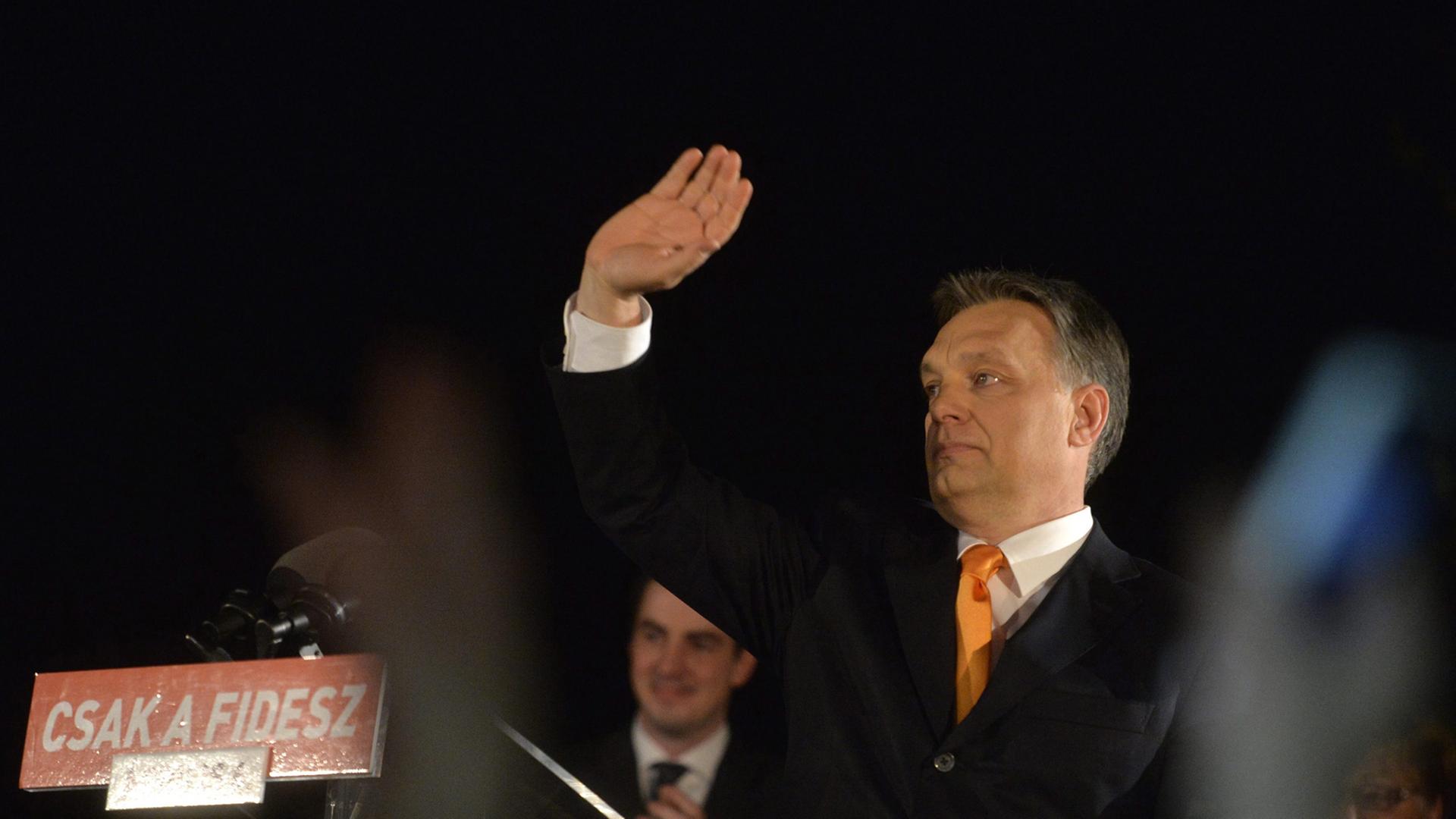 Der ungarische Ministerpräsident Viktor Orban Der ungarische Ministerpräsident Viktor Orban