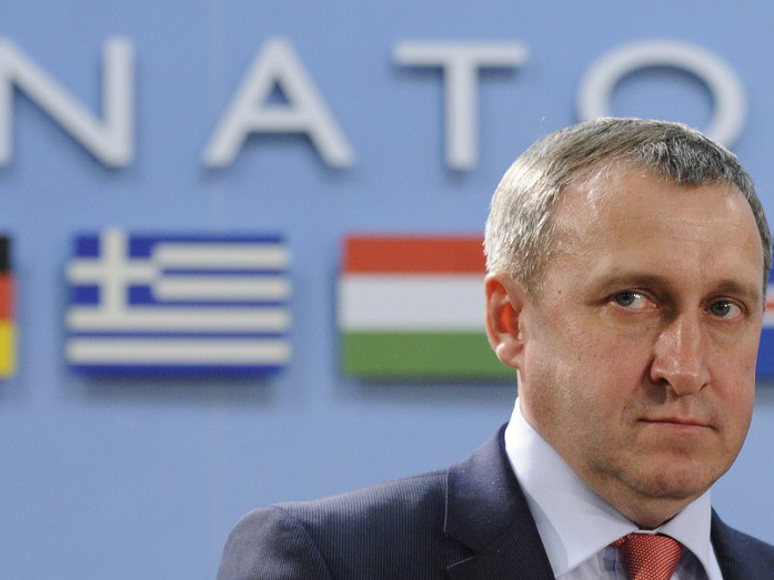 Neue Nähe: Ukraines Außenminister Andrij Deschtschyzja im NATO-Hauptquartier Neue Nähe: Ukraines Außenminister Andrij Deschtschyzja im NATO-Hauptquartier