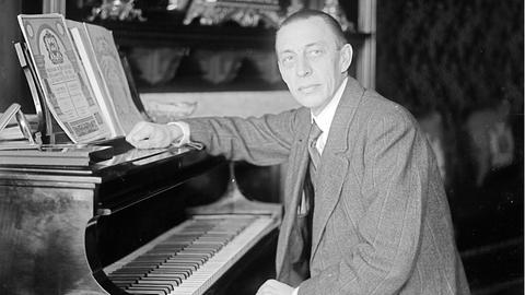 Der russische Komponist und Pianist Sergej Rachmaninow