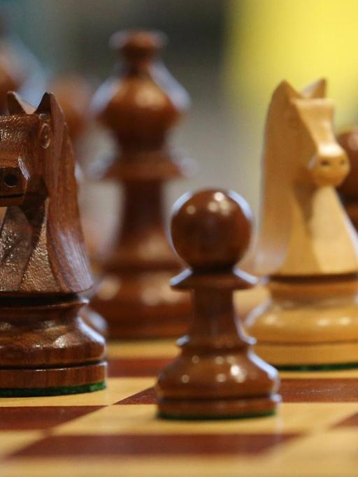 Feature Schachfiguren auf dem Schachbrett