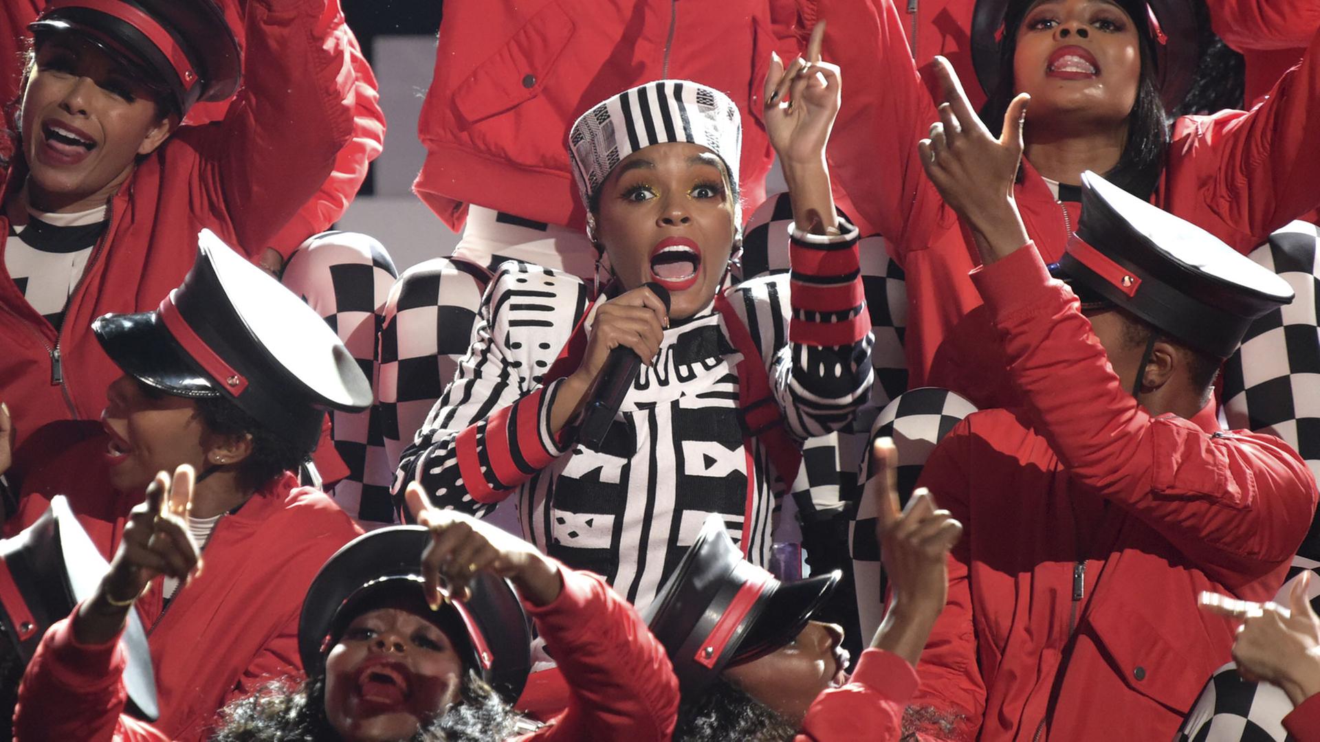 Janelle Monae im Juni dieses Jahres bei einem Konzert in Los Angeles Janelle Monae im Juni dieses Jahres bei einem Konzert in Los Angeles