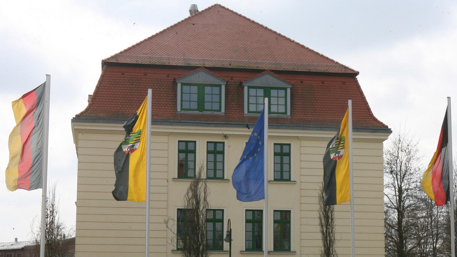 Blick auf das Gebäude der Koordinierungsstelle Magdeburg, in der nach NS-Raub-und Beutekunst gefahndet wird.