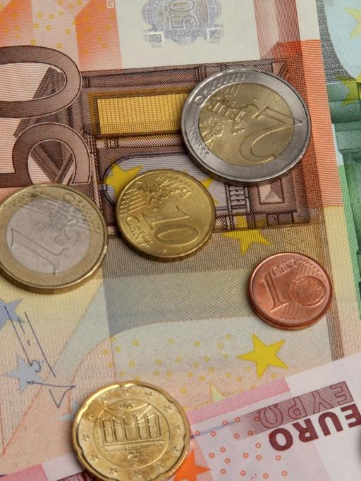 Europäische Banknoten und Münzen