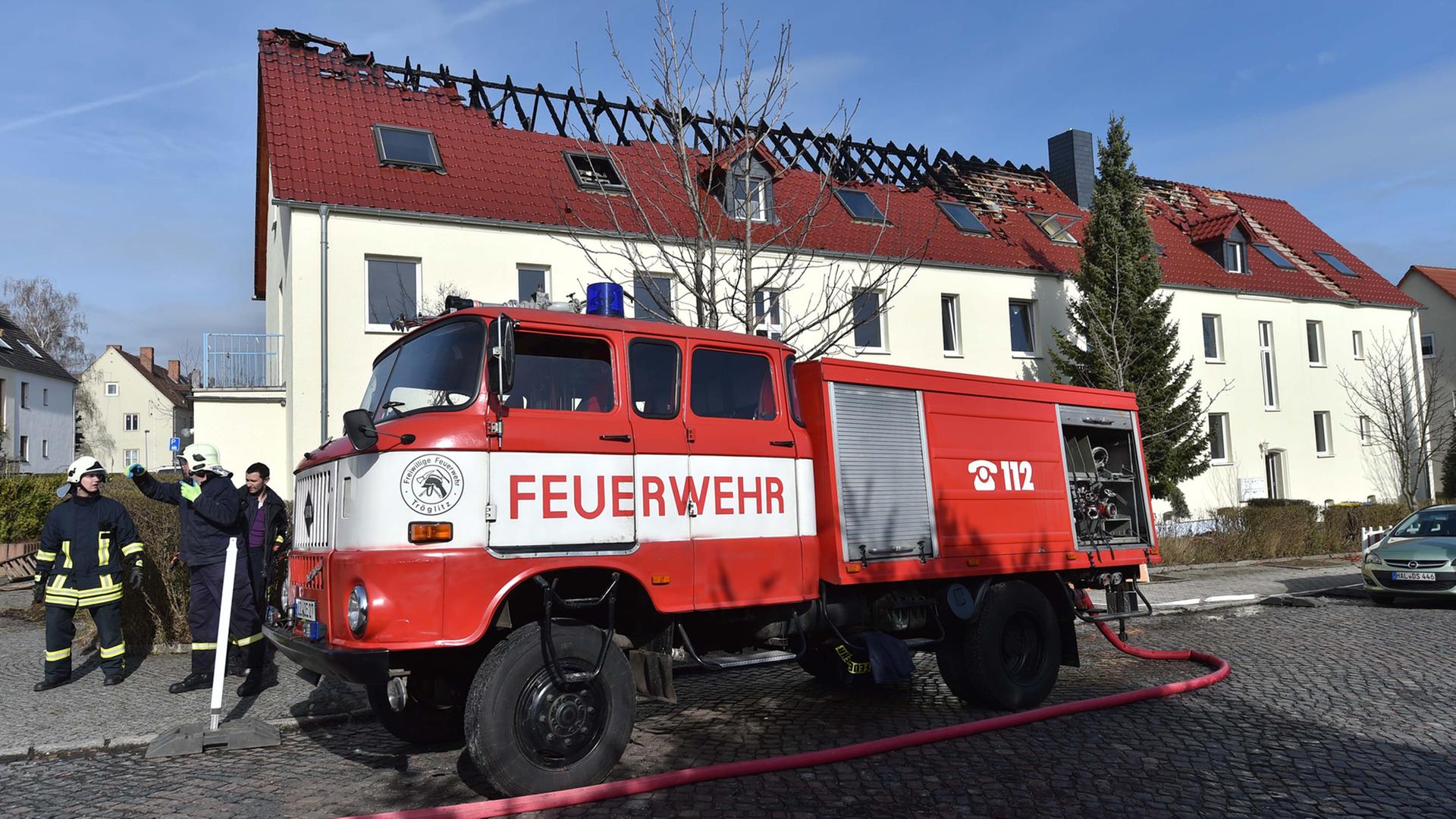 Das geplante Flüchtlingsheim in Tröglitz - nach dem Brand Das geplante Flüchtlingsheim in Tröglitz - nach dem Brand