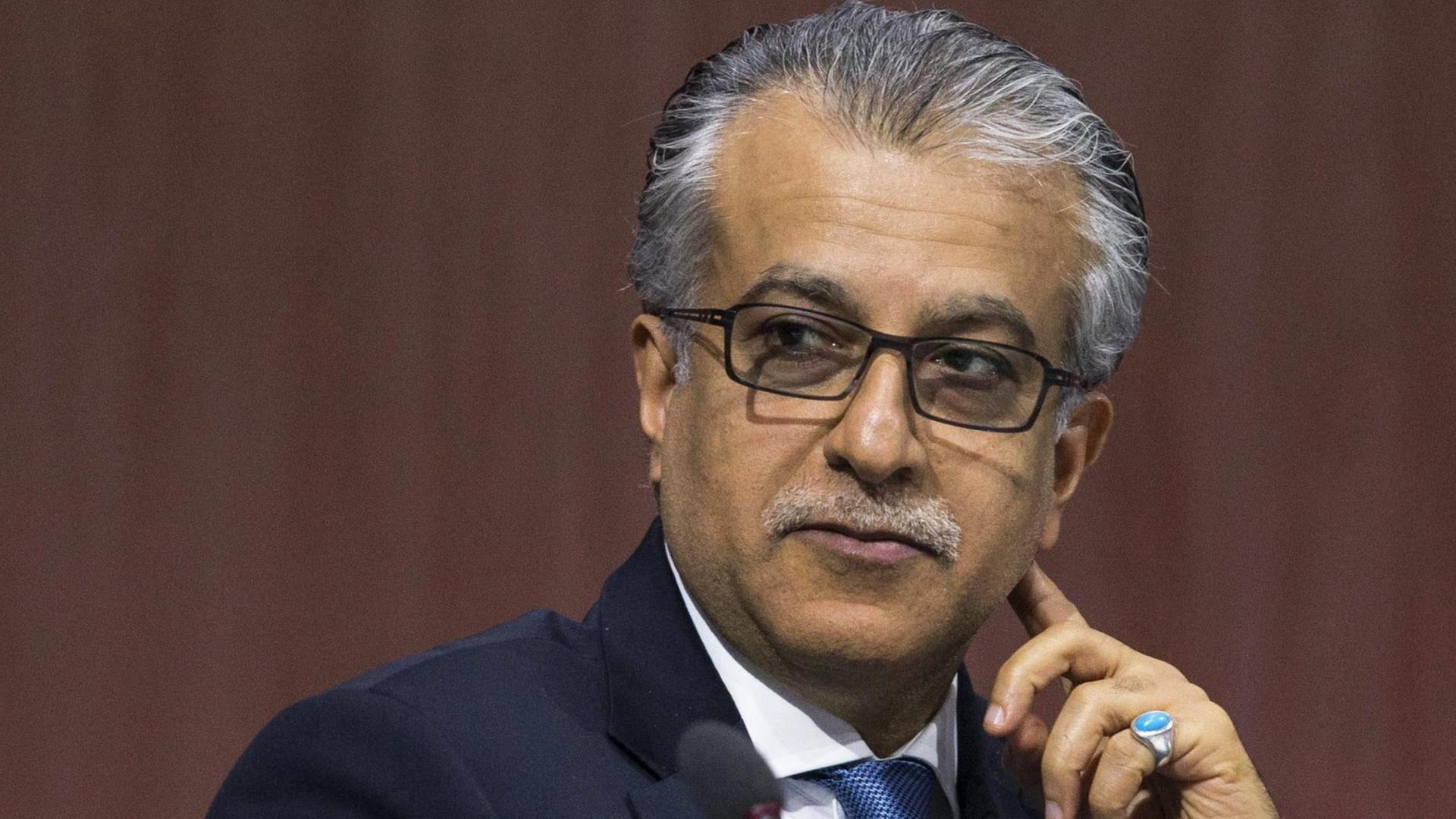 Scheich Salman Bin Ibrahim Al Khalifa kandidierte für das Amt des FIFA-Präsidenten