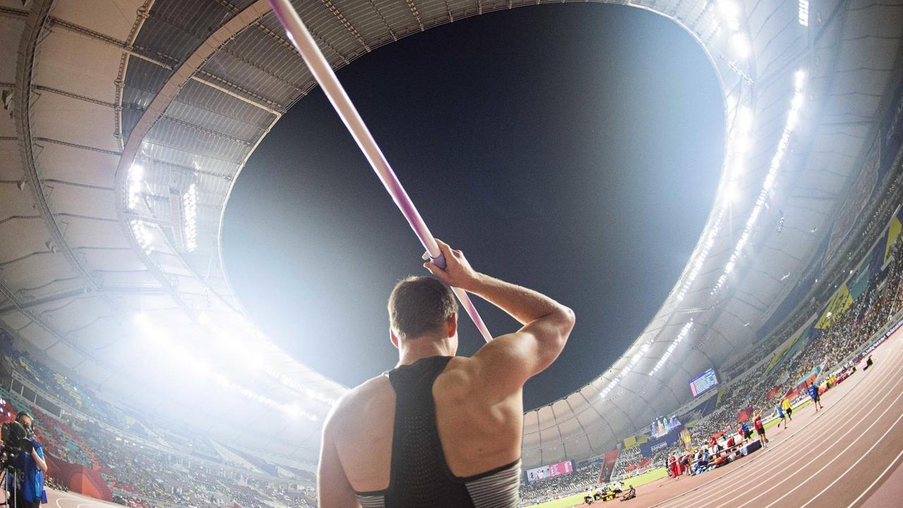 Qualifikation Speerwerfen der Männer mit Thomas Röhler in Doha Qualifikation Speerwerfen der Männer mit Thomas Röhler in Doha