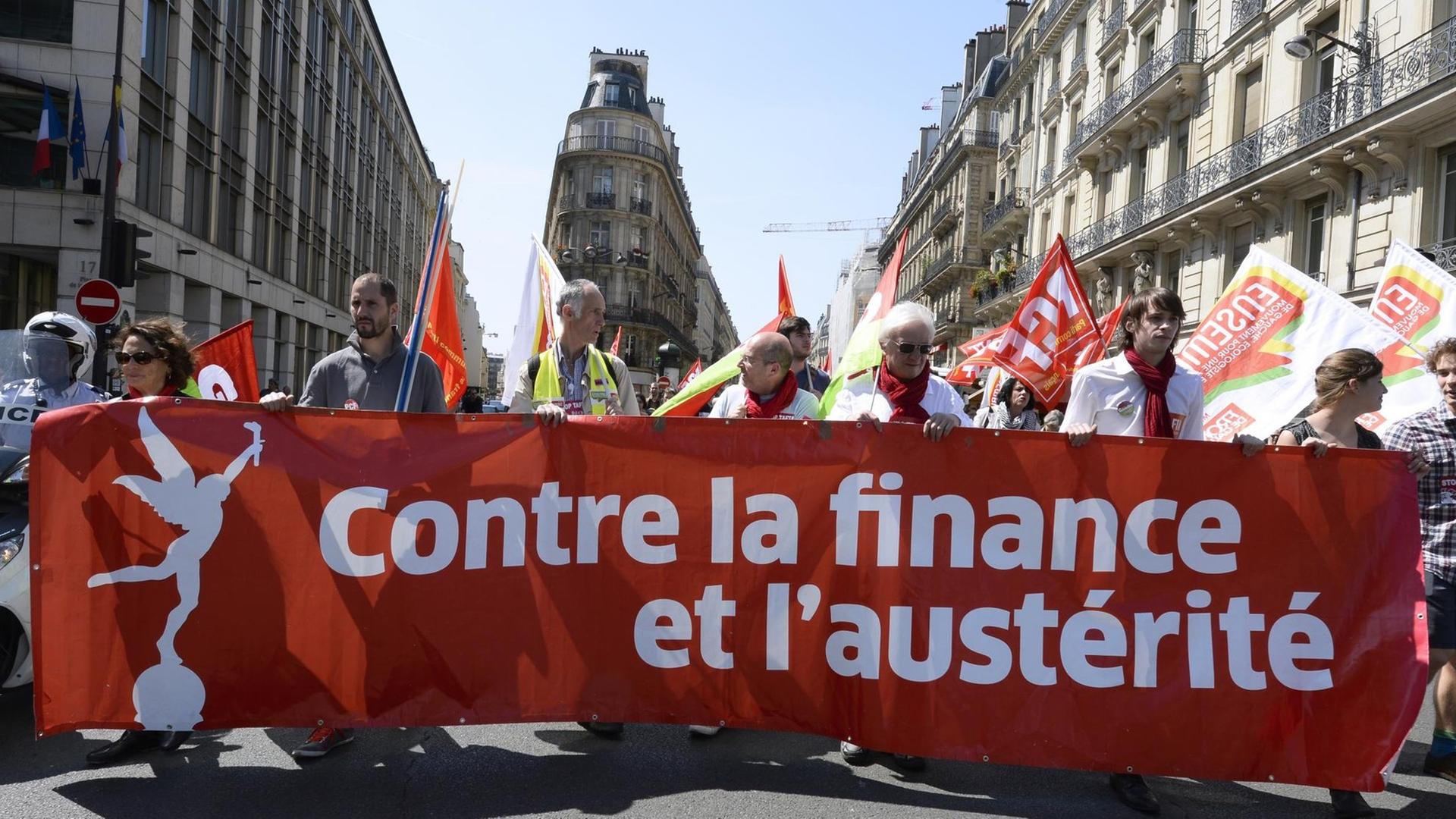 Proteste gegen TTIP in Paris