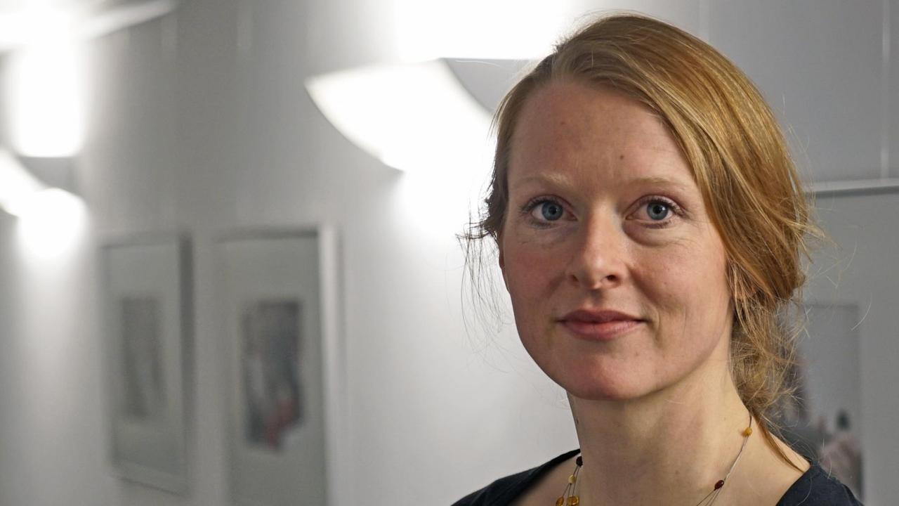 Die Autorin Anja Kampmann zu Gast bei Deutschlandfunk Kultur in Berlin im Januar 2018. Die Autorin Anja Kampmann zu Gast bei Deutschlandfunk Kultur in Berlin im Januar 2018.