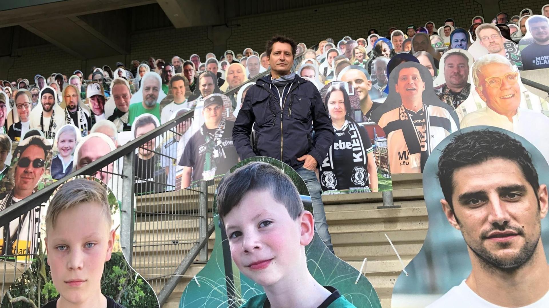 Ingo Müller will mit seiner Idee auf die Bedeutung der Fans bei Fußballspielen hinweisen. Ingo Müller will mit seiner Idee auf die Bedeutung der Fans bei Fußballspielen hinweisen.