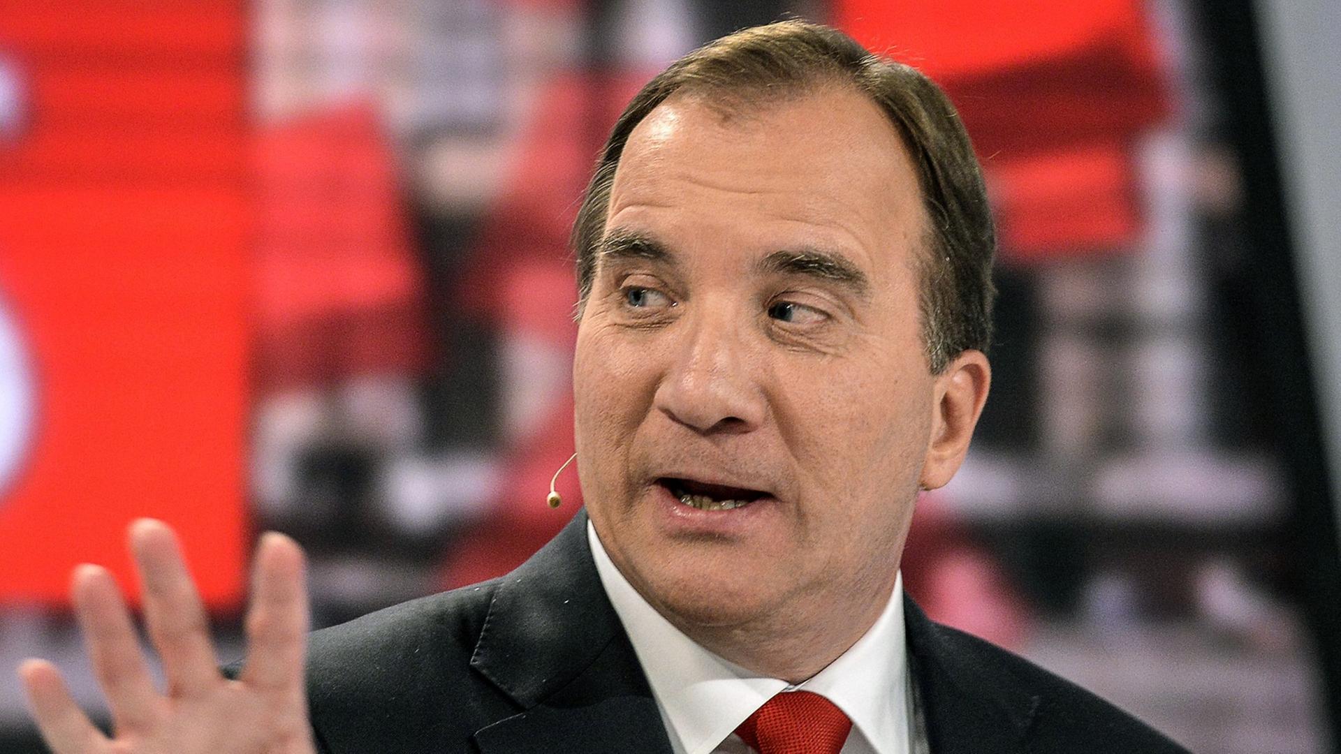 Stefan Löfven von den schwedischen Sozialdemokraten hat die Parlamentswahl gewonnen Stefan Löfven von den schwedischen Sozialdemokraten hat die Parlamentswahl gewonnen