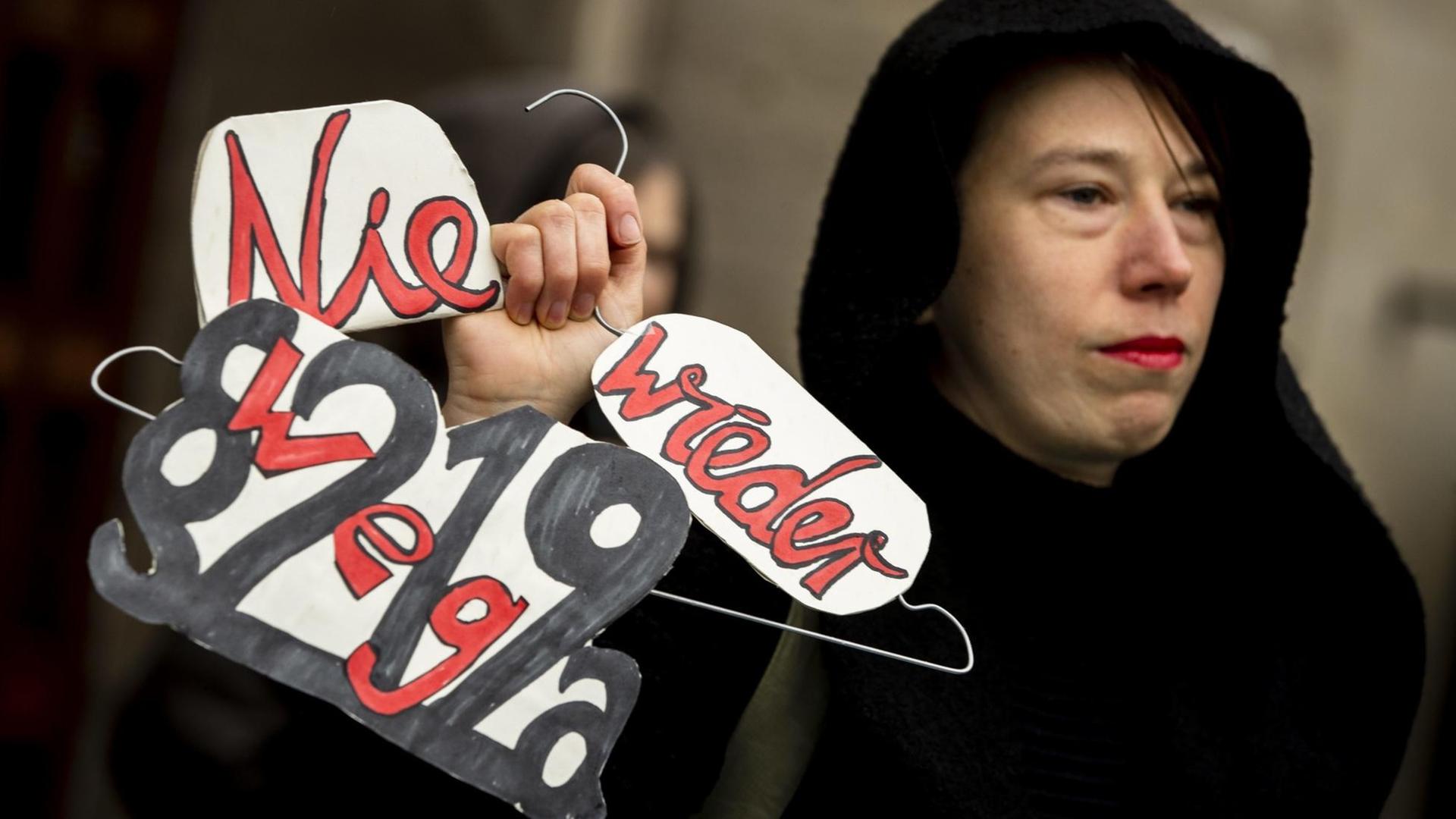 Demonstration gegen den Paragraph 219a im Januar 2019 in Berlin