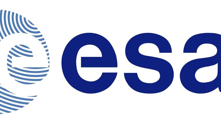 Das ESA-Logo auf weißem Hintergrund
