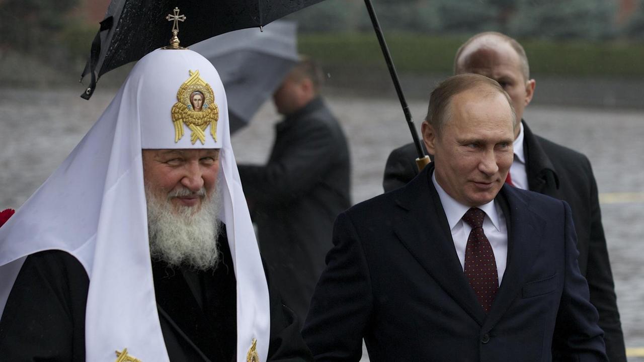 Präsident Wladimir Putin mit dem Patriarchen der RUssisch Orthodoxen Kirche, Kyrill I. Präsident Wladimir Putin mit dem Patriarchen der RUssisch Orthodoxen Kirche, Kyrill I.