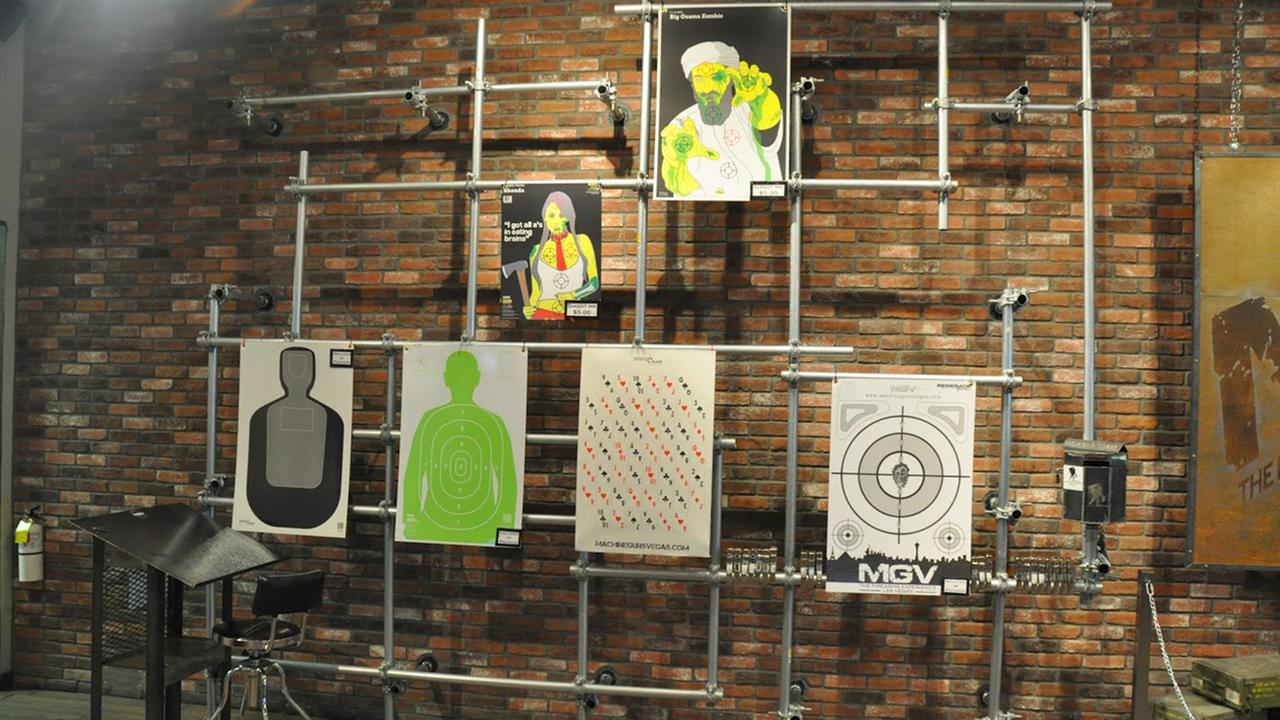 Verschiedene Zielobjekte zur Auswahl bei "Machine Guns Vegas" Verschiedene Zielobjekte zur Auswahl bei "Machine Guns Vegas"