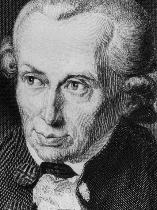 Der deutsche Philosoph Immanuel Kant ("Kritik der reinen Vernunft") in einem Stich von Johann Leonhard Raab nach einem Gemälde von Gottlieb Döbler aus dem Jahr 1781.