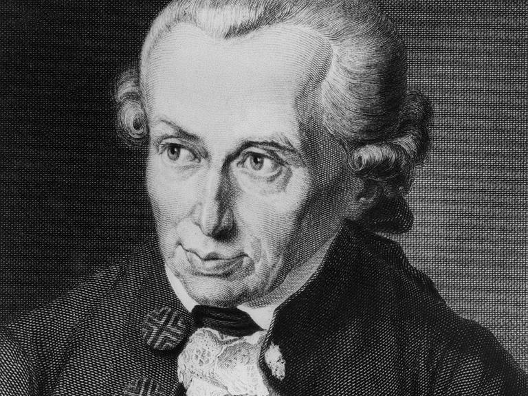 Der deutsche Philosoph Immanuel Kant ("Kritik der reinen Vernunft") in einem Stich von Johann Leonhard Raab nach einem Gemälde von Gottlieb Döbler aus dem Jahr 1781.