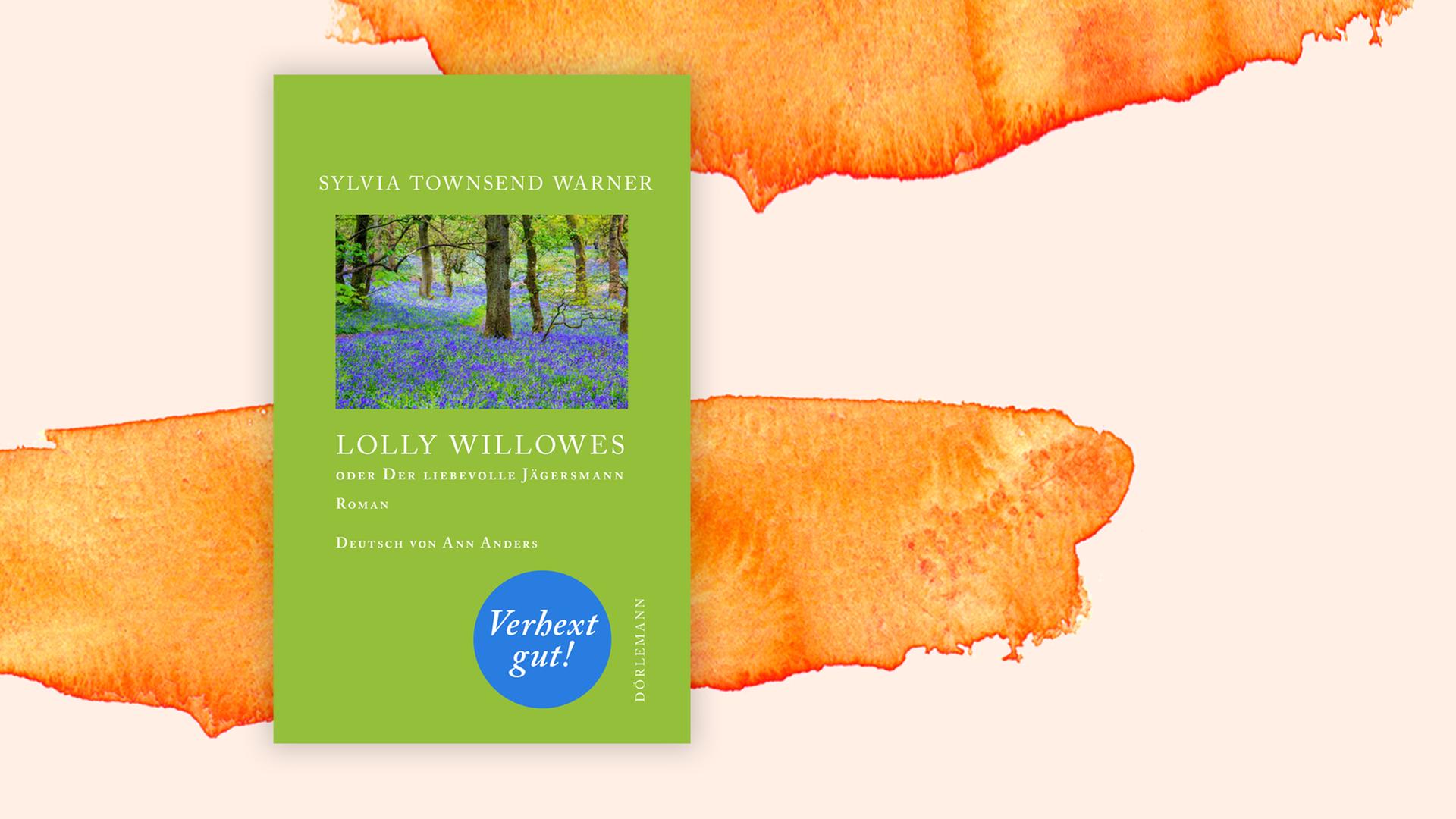 Schlichtes grünes Cover, mit der Fotografie einer blühenden Wiese im Wald, vor einem Aquarell-Hintergrund.