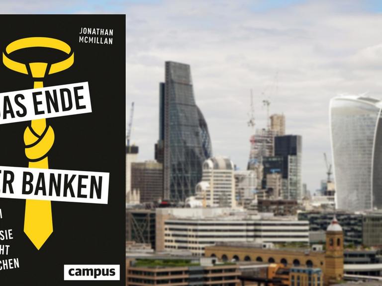 Die Skyline des Londoner Finanzzentrums "The City" - gesehen von der Tate Modern.