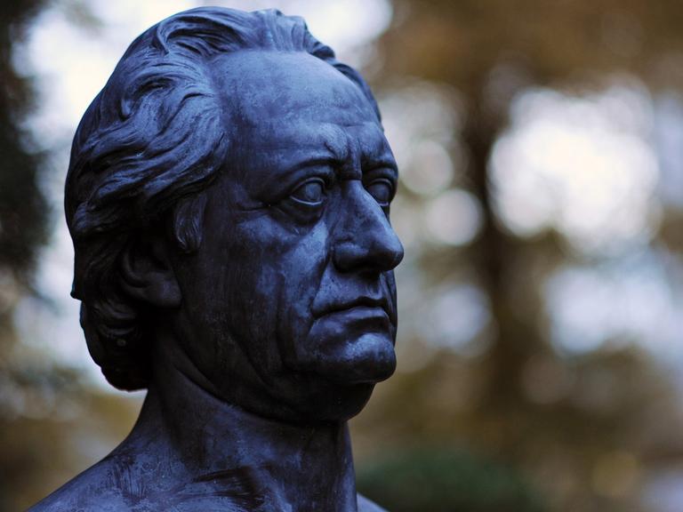 Eine Büste des Dichters Johann Wolfgang von Goethe