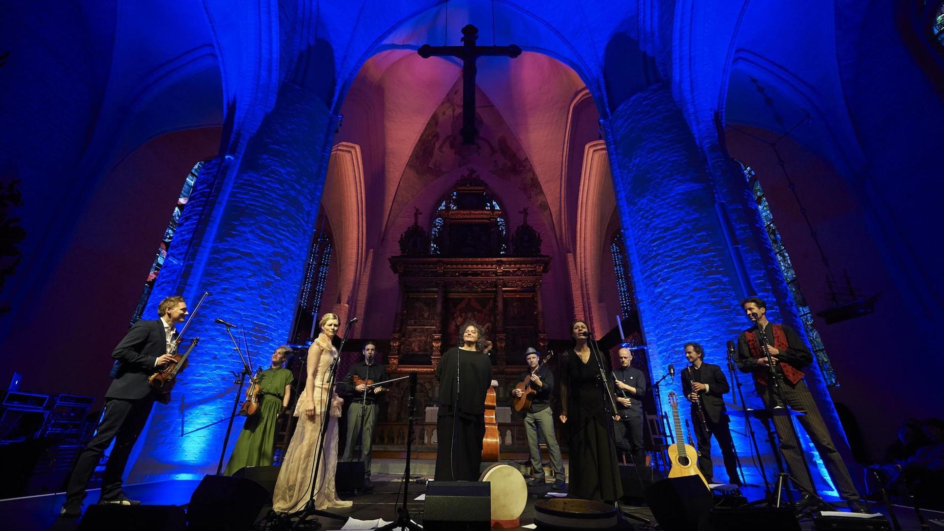 Das Love Tree Ensemble bei der folkBALTICA 2018 in der Marienkirche zu Flensburg