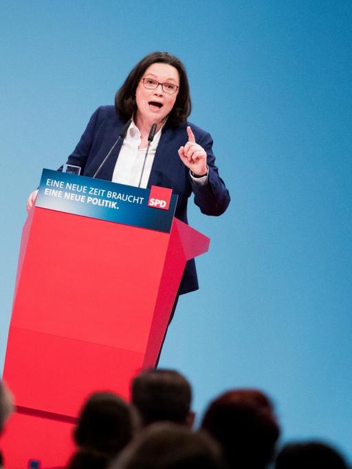 Andrea Nahles, SPD-Fraktionsvorsitzende im Bundestag