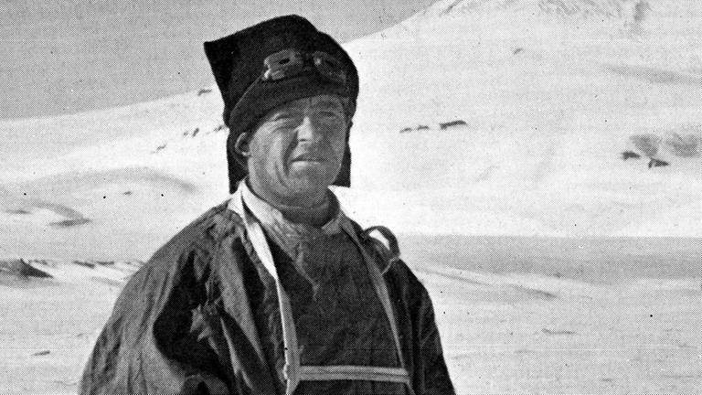 Zeitgenössische Fotografie von Captain Robert Falcon Scott (1868-1912), Britischer Royal Navy Offizier und Polarforscher Zeitgenössische Fotografie von Captain Robert Falcon Scott (1868-1912), Britischer Royal Navy Offizier und Polarforscher