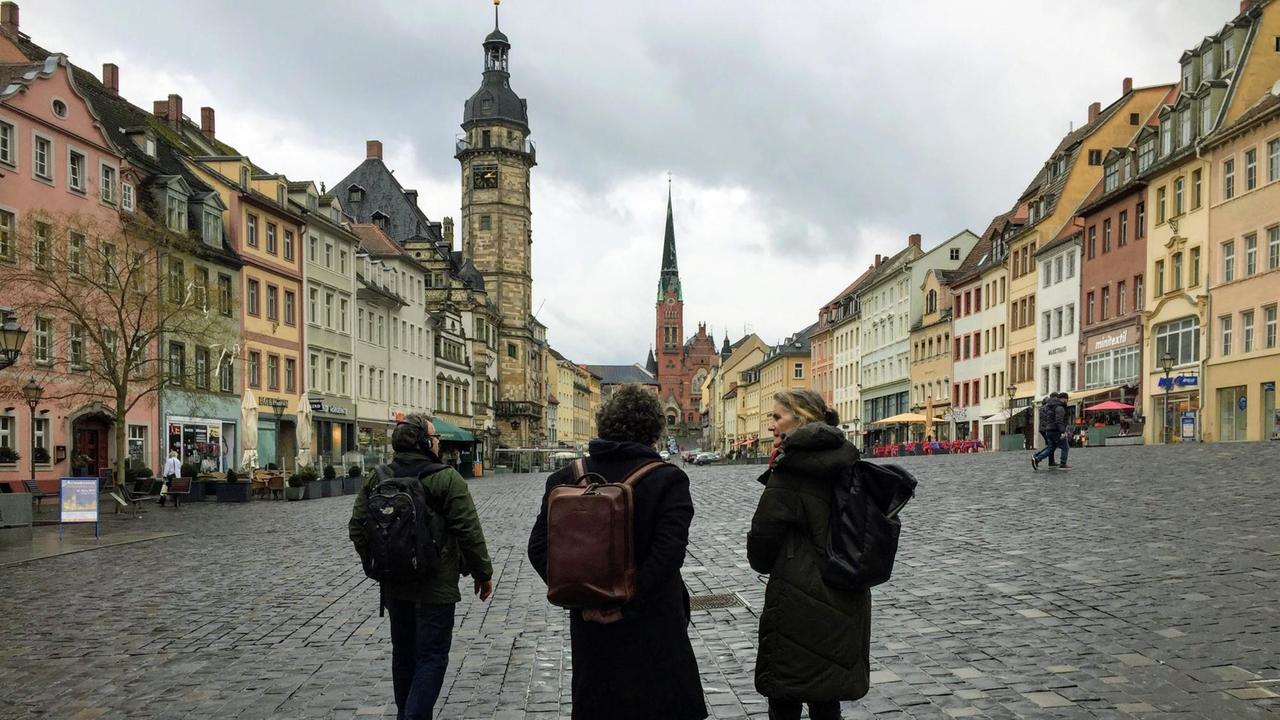 Der Marktplatz von Altenburg Der Marktplatz von Altenburg