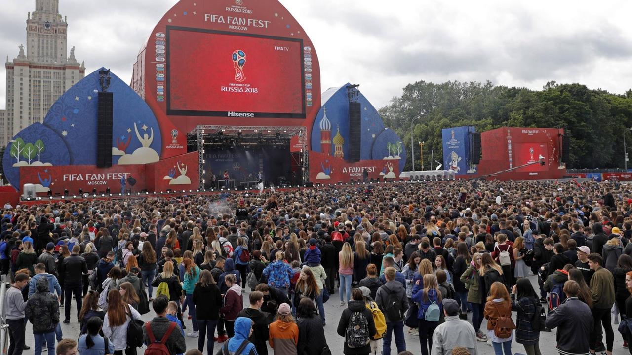 Eröffnung des FIFA-Fan-Fests in Moskau Eröffnung des FIFA-Fan-Fests in Moskau